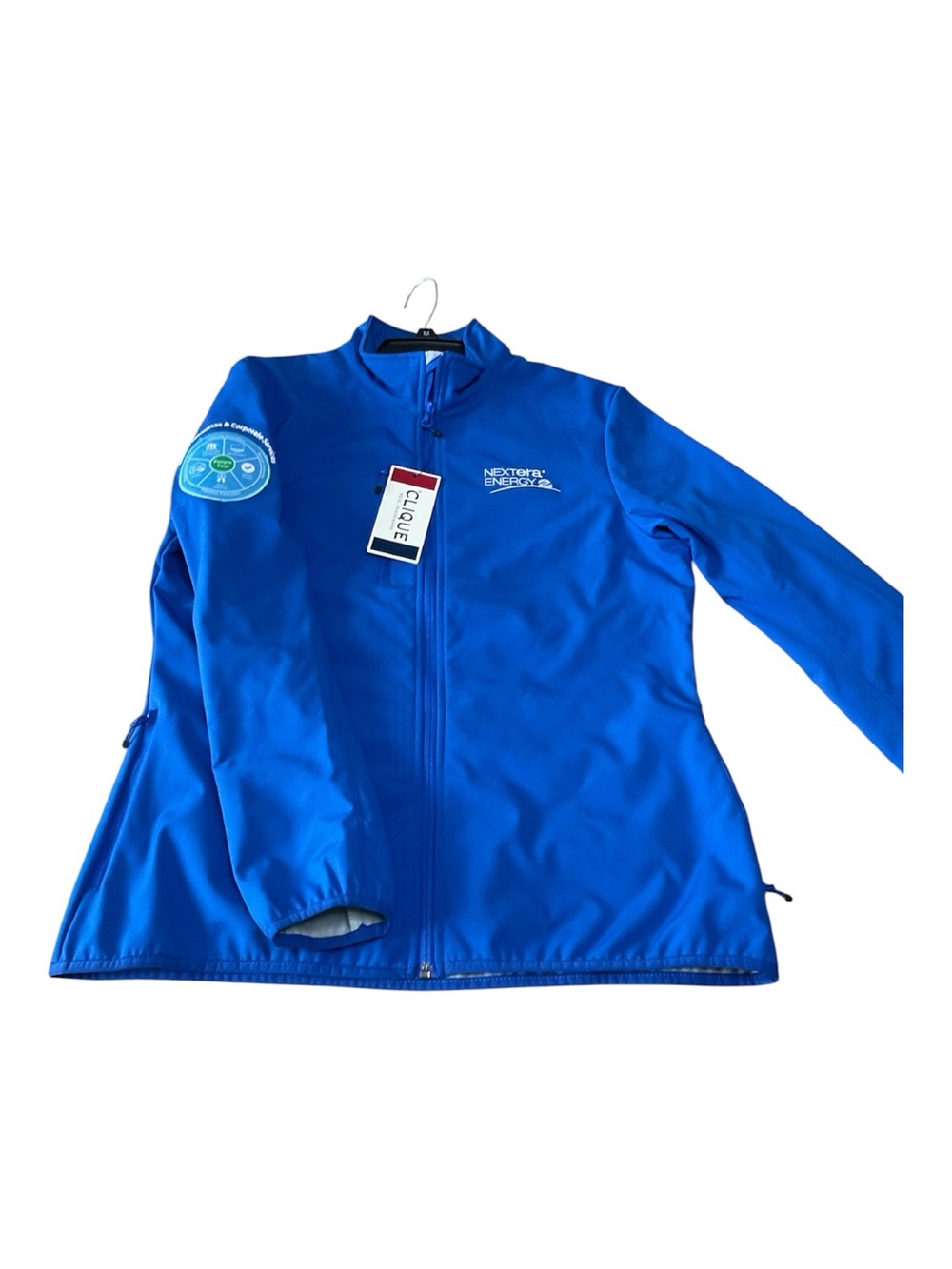 NWT Clique Men’s Royal Blue Softshell Jacket - NextEra Energy - Size S/M - Picture 2 of 5
